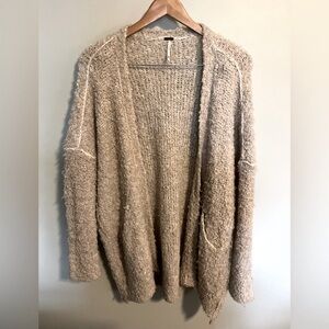 Free People Oversized Cardigan in Oatmeal